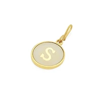 Initial S Golden Charm