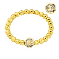 San Benito 6MM Gold Fill Bead Bracelet