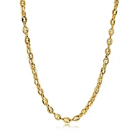 6MM Bean Link Gold Steel Chain