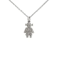 Petit Girl White Gold Diamonds Necklace