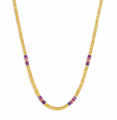 Citrine, Amethyst and Pink Tourmaline Natural Gemstones