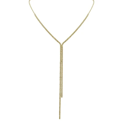 Diamond Tennis Necklace Double Lariat