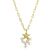 Stars and Diamonds Paperclip Necklace