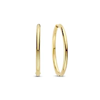 Classic 35MM Golden Hoop Earrings
