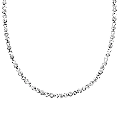 Circular Brilliance Tennis Necklace