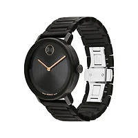 Bold 40mm Black Steel Watch