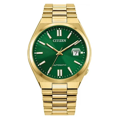 Tsuyosa Green/Golden 40MM Watch