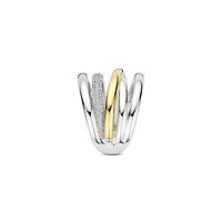 Crossover Trilogy Two Tone Wide Ring