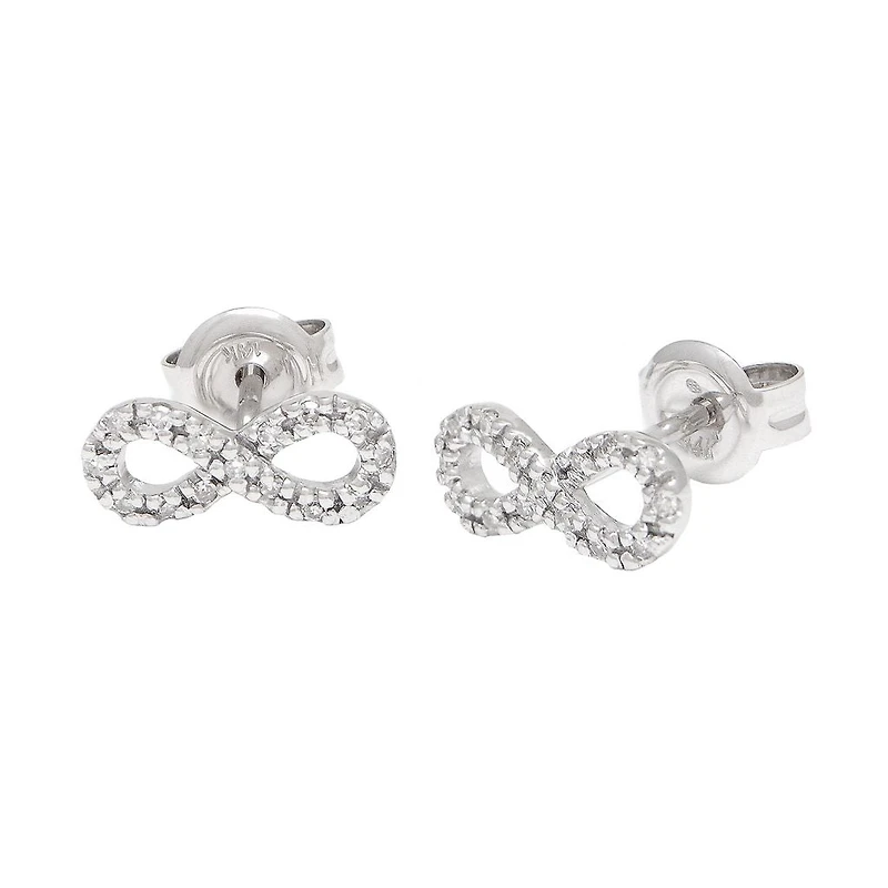 Infinity Diamonds Stud Earrings