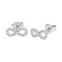 Infinity Diamonds Stud Earrings