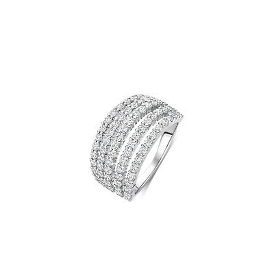 Tinsel Five Link Zirconia Ring