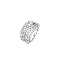 Tinsel Five Link Zirconia Ring