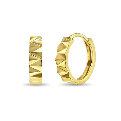 13MM Zig Zag Huggie Earrings