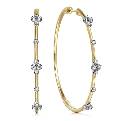 My Favorite Diamond Hoop Earrings 50MM