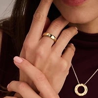 Speckled Zirconia Stackable Ring