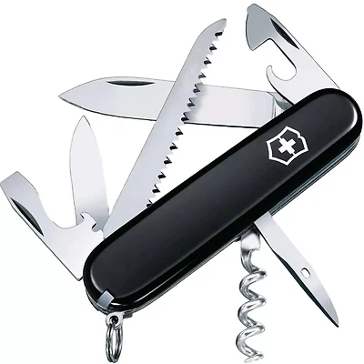 Swiss Army Camper Black Knife