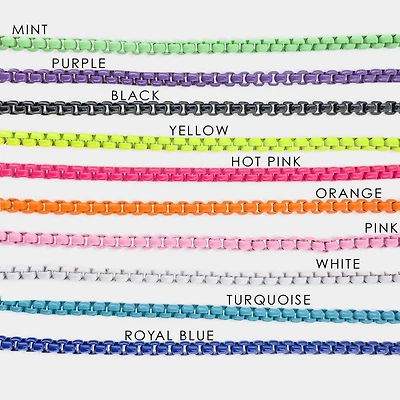 Enamel Cable Link Multi Way Chain