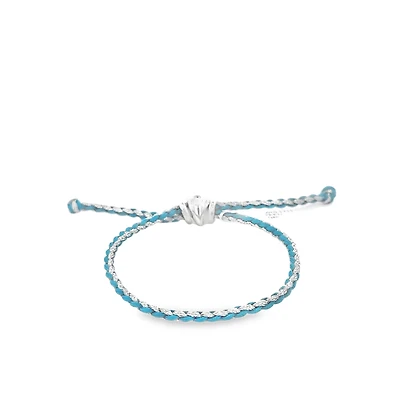Turquoise and Metallic Cord Bracelet