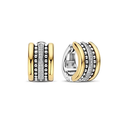 Pretty Patterns Golden Earrings