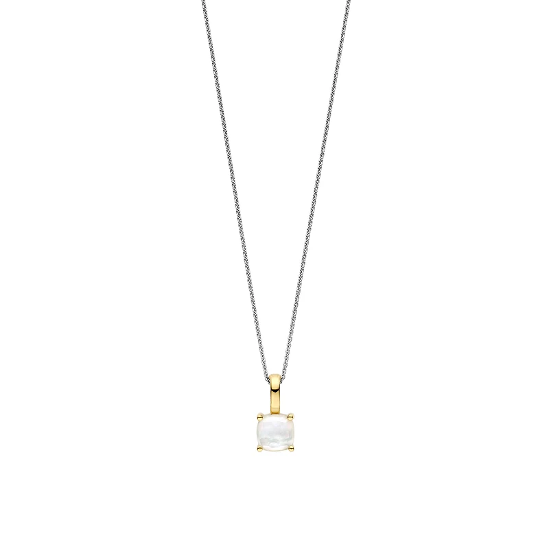 Milky Quartz Prong Set Necklace