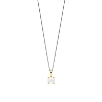 Milky Quartz Prong Set Necklace