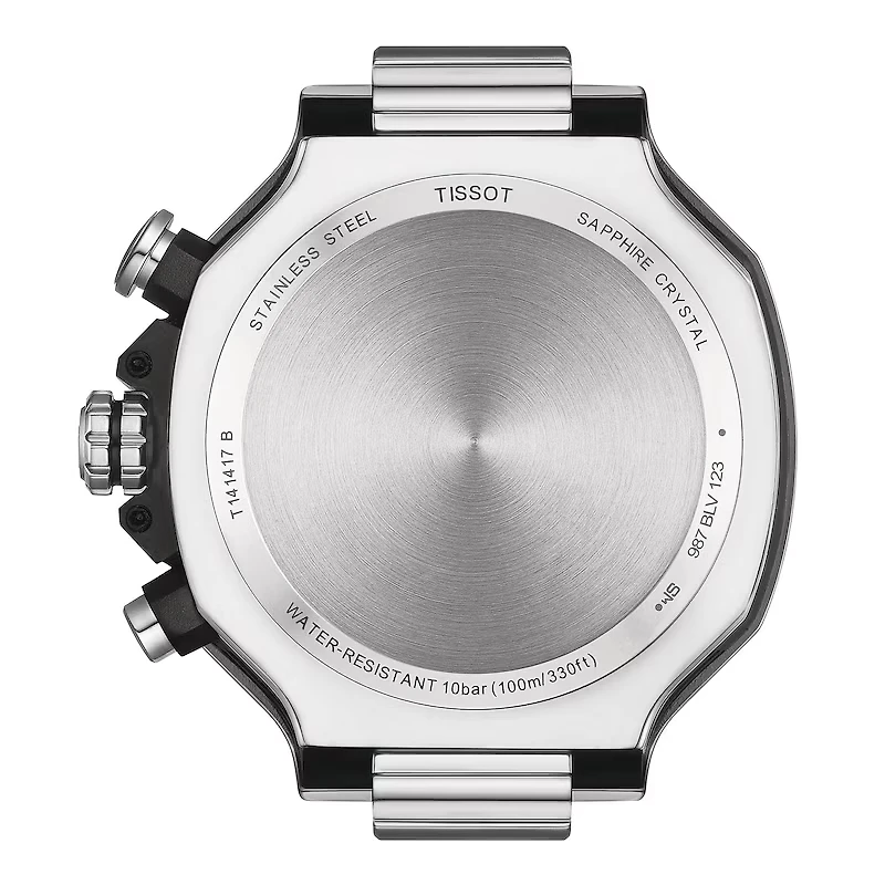 T-Race 45MM White Chrono Watch