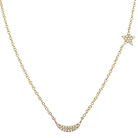 Moon Meets Star Diamond Necklace