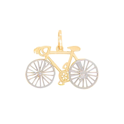 Two Tone Bicycle 25mm Pendant
