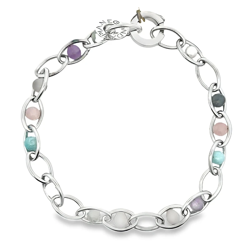 Radiant Universe Necklace with Precious Stones