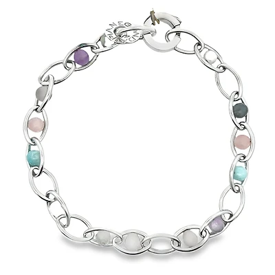 Radiant Universe Necklace with Precious Stones
