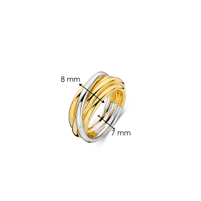 Entwined Two Tone Ring