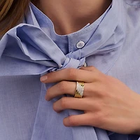 Trails Golden Wide Ring