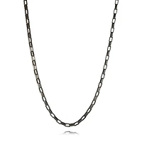 3MM Rectangular Box Link Black Steel Chain