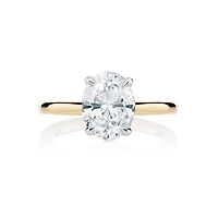 .70CT Oval Cut Solitaire Diamond Engagement Ring in Yellow Gold