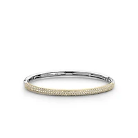 Pave Sparkle Golden Bangle Bracelet