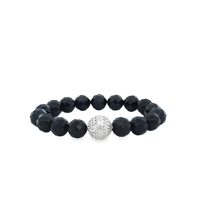 Obsidian Beads Bracelet