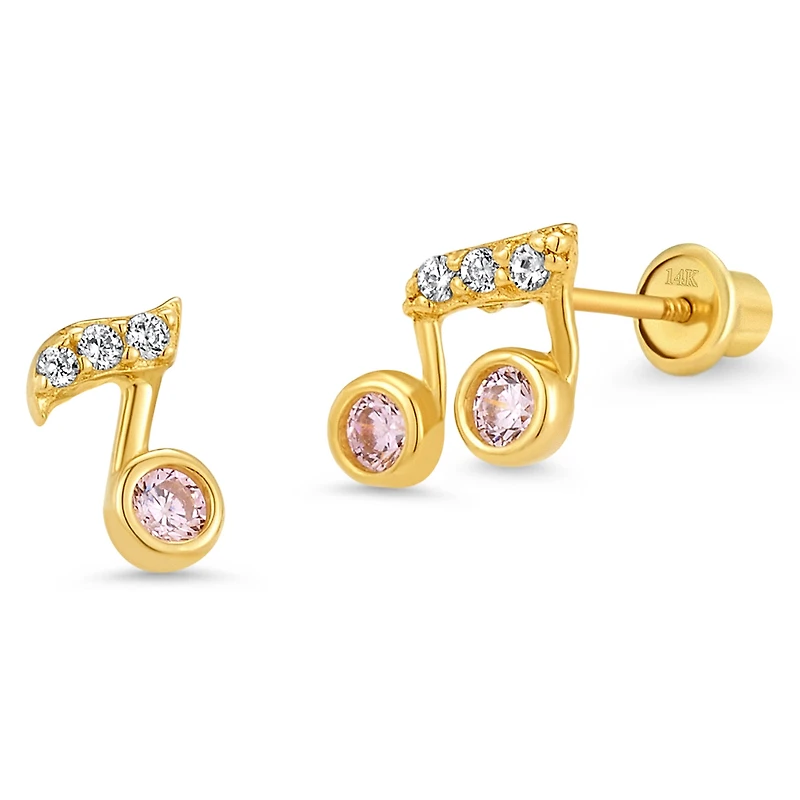 Mismatch Musical Notes Stud Earrings