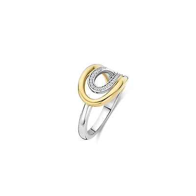 Oval Icon Two Tone Ring