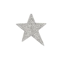 Star Pendant Two-Tone with Diamonds-22MM