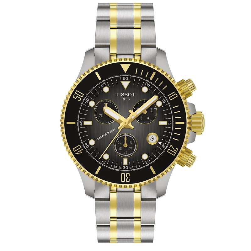 Seastar 1000 Quartz Graded Grey Chronograph 38MM Watch
