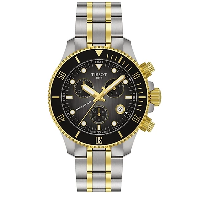 Seastar 1000 Quartz Graded Grey Chronograph 38MM Watch