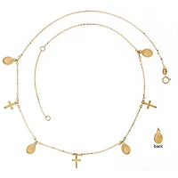 Cross and Milagrosa Dangles Necklace