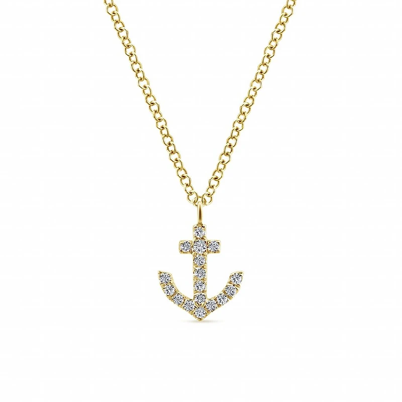 Anchor Diamond Necklace