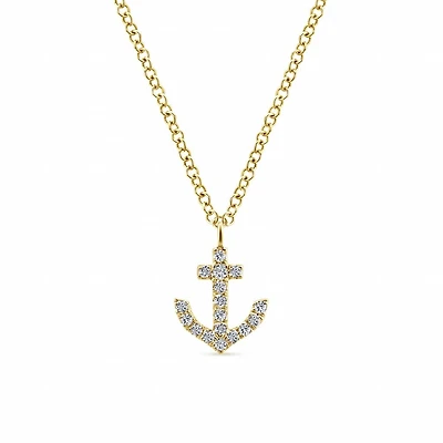Anchor Diamond Necklace