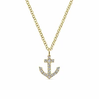 Anchor Diamond Necklace