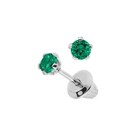 Silver Birthtone Kids Stud Earrings - May