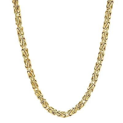 6.6MM King Link Gold Steel Chain