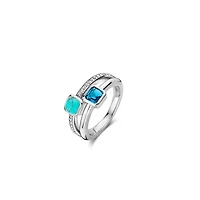 Tropical Turquoise Double Stone Ring