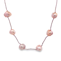Baroque Pink Pearl Necklace