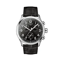 Chrono L 42mm with Black Leather Strap